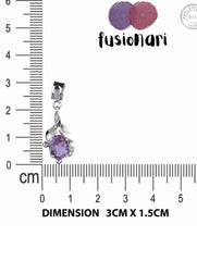 925 Sterling Silver Amethyst Earrings for Women Handmade Gemstone Jewelry Elegant Party Wear Gift