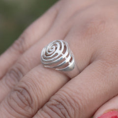 925 Sterling Silver Ring for Women | Minimal Plain Silver Ring | Handmade Daily Wear Ring | Stackable Elegant Silver Jewelry Gift
