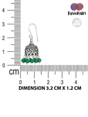 925 Sterling Silver Emerald Earrings for Women Handmade Gemstone Jewelry Elegant Party Wear Gift