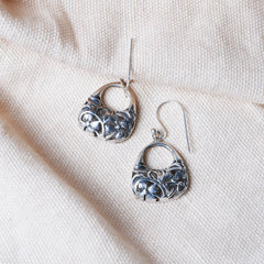 925 Sterling Silver Earrings for Women | Handmade Silver Jewelry | Elegant Daily Wear Gift
