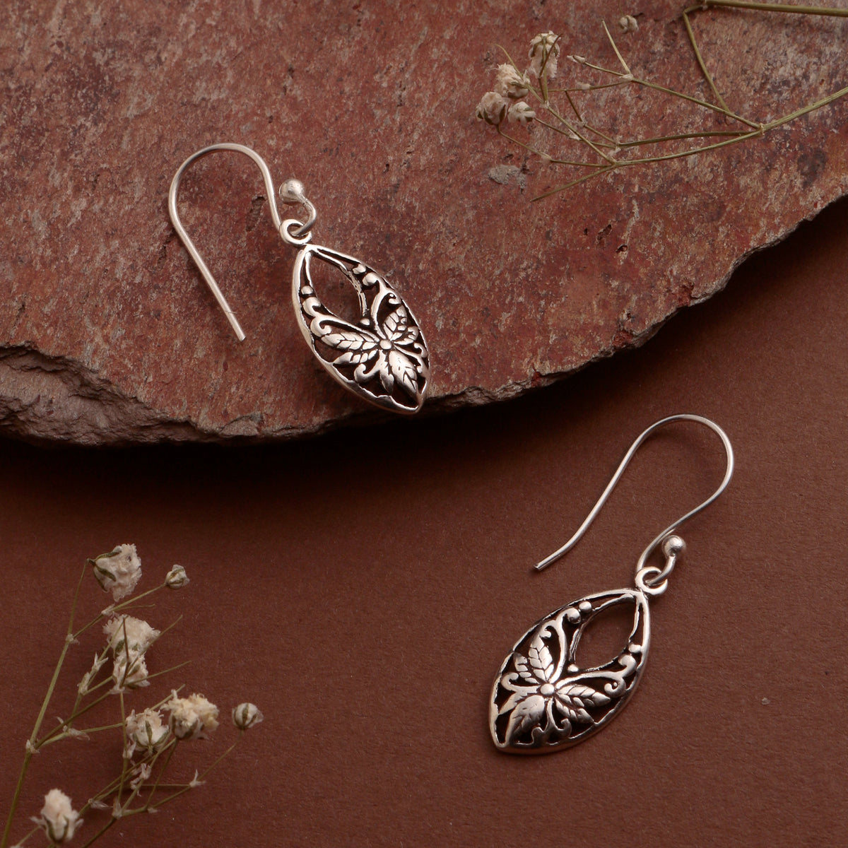 925 Sterling Silver Everyday Silver Earrings for Women | Authentic Silver Jewelry | Handcrafted Elegant Gift