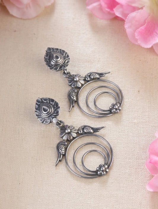 925 Sterling Silver Earrings for Women | Handmade Silver Jewelry | Elegant Daily Wear Gift