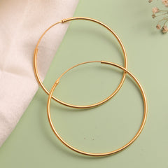925 Sterling SilverGold Plated Hoop Earrings for Women | Authentic Silver Jewelry | Handcrafted Elegant Gift