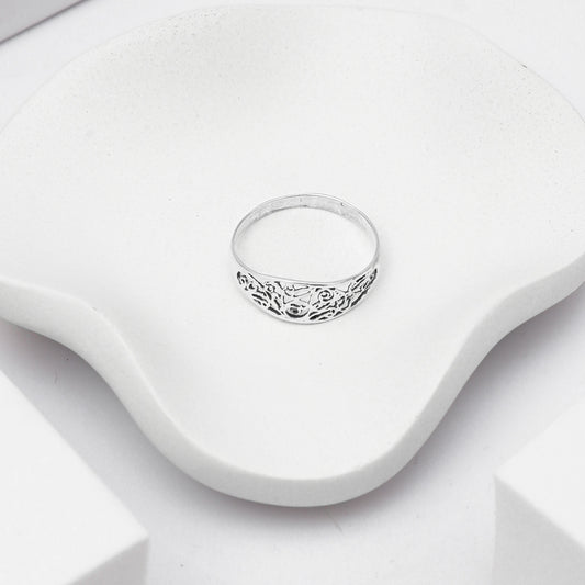 925 Sterling Silver Ring for Women | Handmade Silver Jewelry | Elegant Daily Wear Gift