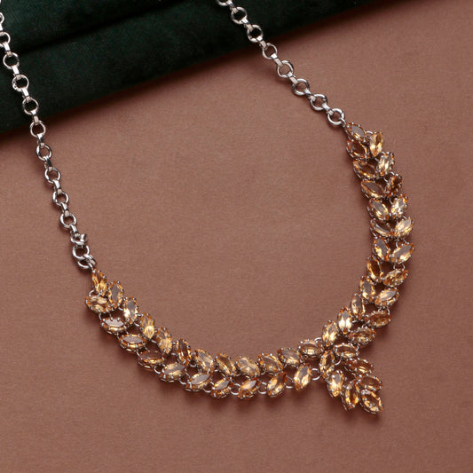 925 Sterling Silver Citrine Pendant Necklace with 18" Chain for Women | Gemstone Jewelry | Fashion Wedding Gift for Her