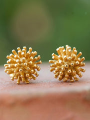 925 Sterling Silver Gold Plated Earrings for Women | Handmade Jewelry | Elegant Daily Wear Gift