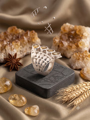 925 Sterling Silver Multi Citrine Gemstone Designer Ring