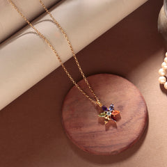 925 Sterling Silver Gold Plated Chakra Pendant with 18" Chain for Women, Healing Gemstone Handcrafted Jewelry