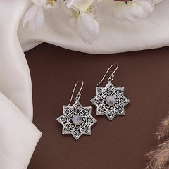 925 Sterling Silver Moonstone Gemstone Earrings for Women | Ethereal Boho Jewelry