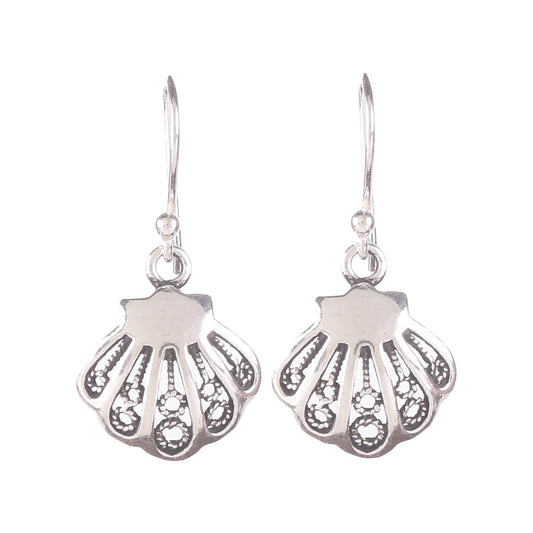 Fusionari 925 Sterling Silver Earrings | Handmade Minimalist Jewelry | Elegant Timeless Design | Size 2.8x1.4 cm | One Pair