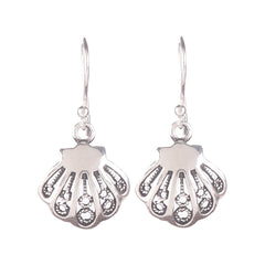 Fusionari 925 Sterling Silver Earrings | Handmade Minimalist Jewelry | Elegant Timeless Design | Size 2.8x1.4 cm | One Pair