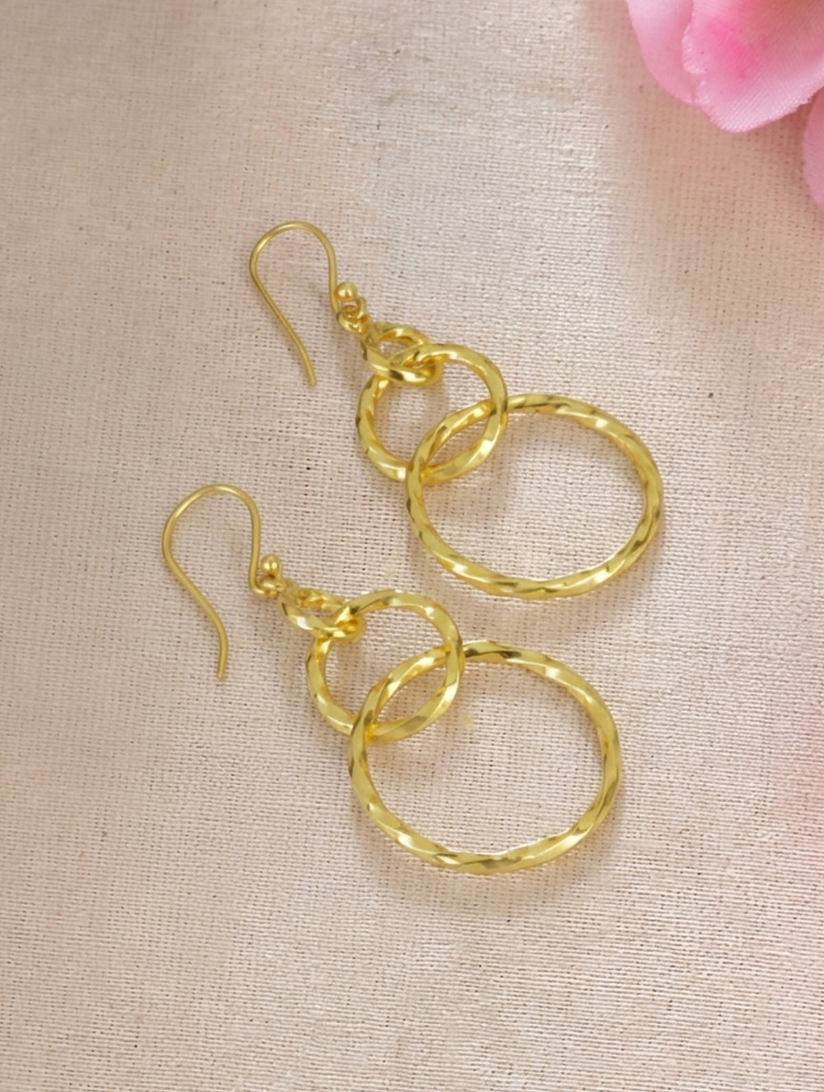 925 Sterling Silver Gold Plated Earrings for Women | Handmade Jewelry | Elegant Daily Wear Gift
