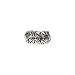 925 Silver Ring Braided Interwoven Textured Band Design