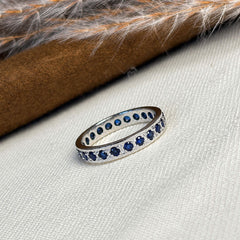 Ambud - Blue Sapphire Silver Ring
