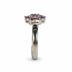 Parijat - Amethyst Silver Ring