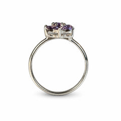 Parijat - Amethyst Silver Ring