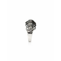 925 Silver Ring Braided Interwoven Textured Band Design