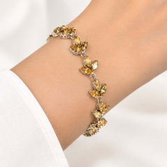 Kisalaya - Citrine Leaf Bracelet