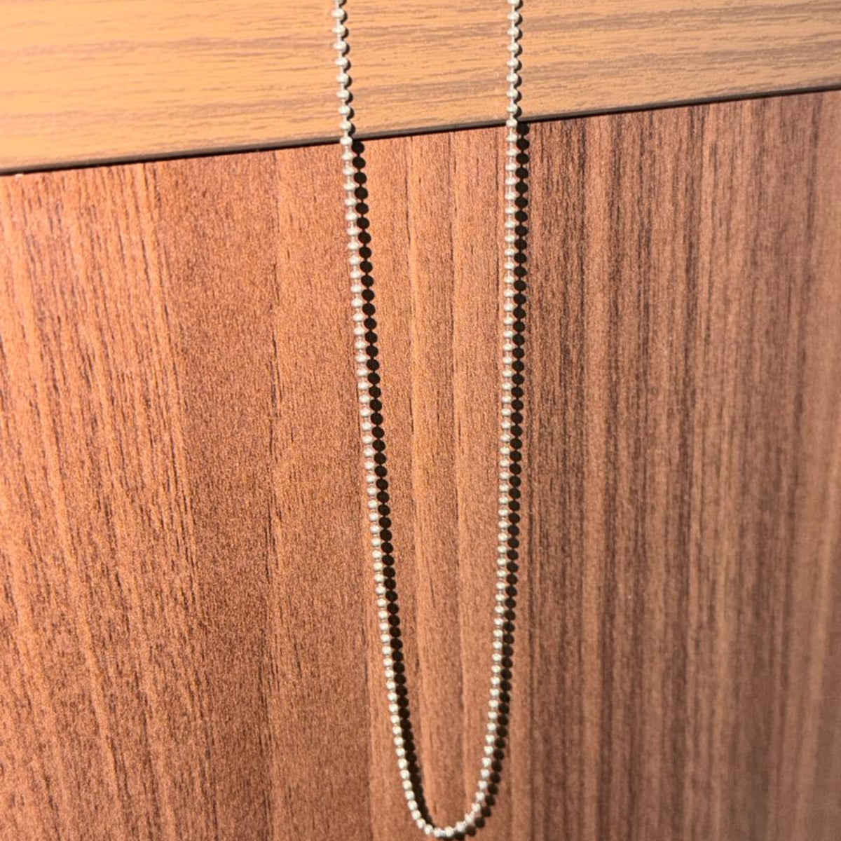 925 Sterling Silver Ball Chain with Spring Lock