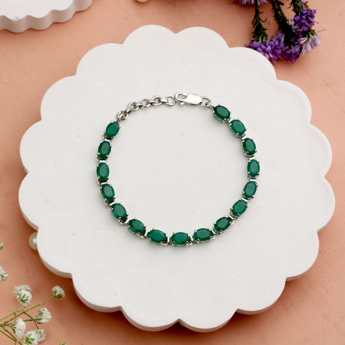 Tarul – Green Onyx Link Bracelet