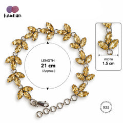 Kisalaya - Citrine Leaf Bracelet