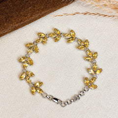 Kisalaya - Citrine Leaf Bracelet