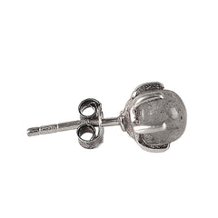 Fusionari 925 Sterling Silver Labradorite Eartops for Women | Blue Gemstone Jewelry | Handcrafted Designer Gift