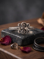 925 Sterling Silver Swirl Design Ring for Women and Girls