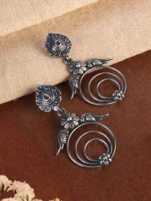 925 Sterling Silver Earrings for Women | Handmade Silver Jewelry | Elegant Daily Wear Gift