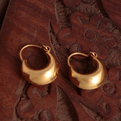 925 Sterling Silver Gold Plated Silver Hoop Earrings for Women | Minimal Hoop Jewelry | Elegant Gift