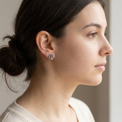 925 Sterling Silver Stud Earrings for Women | Minimal Plain Silver Earrings | Office Wear Daily Wear Jewelry Gift