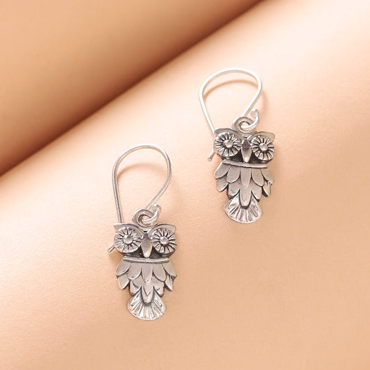 Fusionari 925 Sterling Silver Earrings | Handmade Minimalist Jewelry | Elegant Timeless Design | Size 3.2x1.0 cm | One Pair