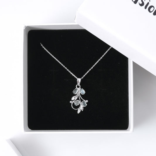 925 Sterling Silver Moonstone Pendant for Women | Gemstone Pendant | Handmade Silver Jewelry | Elegant Daily Wear Gift