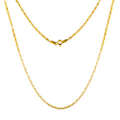 925 Sterling Silver 2.5 Micron Gold Plated Chain 18" for Women | Elegant Minimalist Gold Jewelry