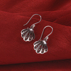 Fusionari 925 Sterling Silver Earrings | Handmade Minimalist Jewelry | Elegant Timeless Design | Size 2.8x1.4 cm | One Pair