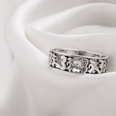 925 Sterling Silver Plain Silver Ring for Women | Authentic Silver Jewelry | Handcrafted Elegant Gift