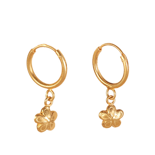 925 Sterling Silver Gold Plated Silver Hoop Earrings for Women | Classic Hoop Jewelry | Elegant Everyday Gift