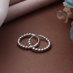 Fusionari 925 Sterling Silver Earrings for Women | Classic White Minimal Design | Handcrafted Luxury Gift