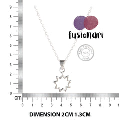 925 Sterling Silver Pendant with 18" Chain for Women, Natural Gemstone Handcrafted Jewelry