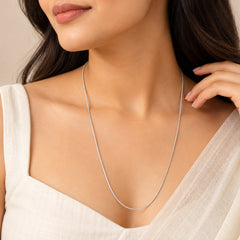 925 Sterling Silver Snake Chain with Spring Lock