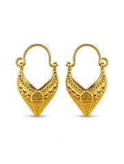 925 Sterling Silver Large Hoop Earrings for Women, Detailed Textured Design