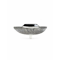 925 Silver Ring Black Onyx Oval Gemstone Cabochon Bezel Setting