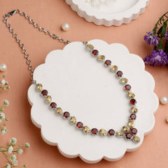 Chitrali – Garnet Citrine Necklace