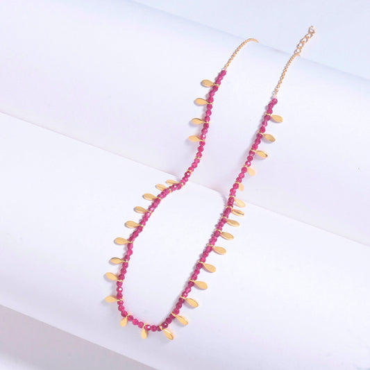 925 Sterling Silver Gold Plated  Ruby Pendant Necklace with 18" Chain for Women | Gemstone Jewelry | Fashion Gift for Her