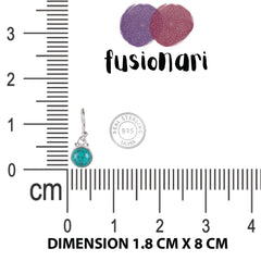 925 Sterling Silver Turquoise Earrings for Women | Sky Blue Gemstone Jewelry | Handcrafted Luxury Gift