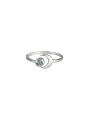 925 Sterling Silver Blue Topaz Ring for Women | Gemstone Ring | Handmade Silver Jewelry | Elegant Daily Wear Gift