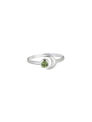 925 Sterling Silver Peridot Ring for Women | Gemstone Ring | Handmade Silver Jewelry | Elegant Daily Wear Gift
