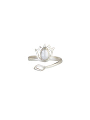 925 Sterling Silver Pearl Ring for Women | Gemstone Ring | Handmade Silver Jewelry | Elegant Daily Wear Gift