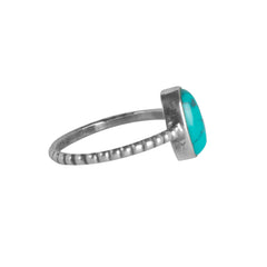 925 Sterling Silver Turquoise Gemstone Ring |  Fine Silver Jewelry | Handcrafted Gift
