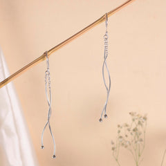925 Sterling Silver Plain Silver Earrings for Women | Authentic Silver Jewelry | Handcrafted Elegant Gift
